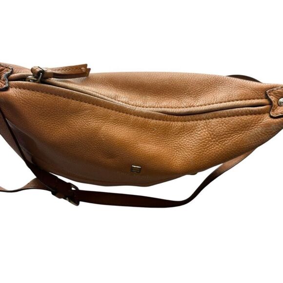 Vintage Kate Spade Tan Pebbled Leather Crossbody Bag - Picture 5 of 12